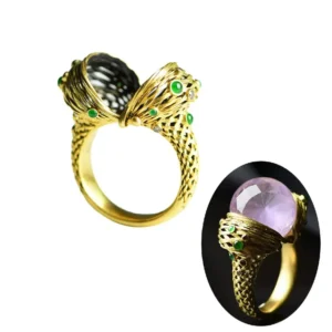 Versatile 18K Gold Pet Memorial Cremation Ring