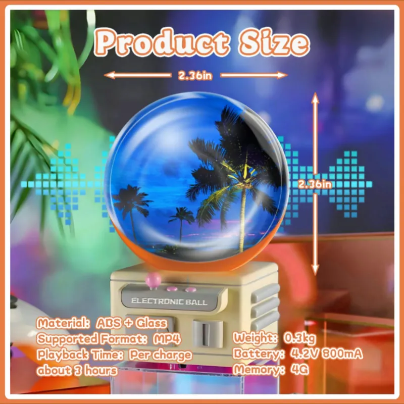 Light-Up Crystal Ball Video Player --nestofpawsy